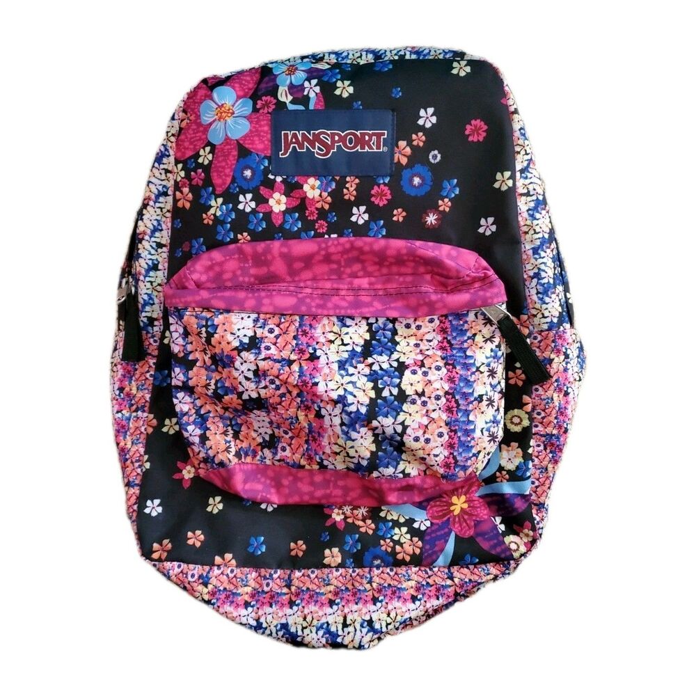 JANSPORT High Stakes Floral Flowers Backpack Back Pack JS00TRS7